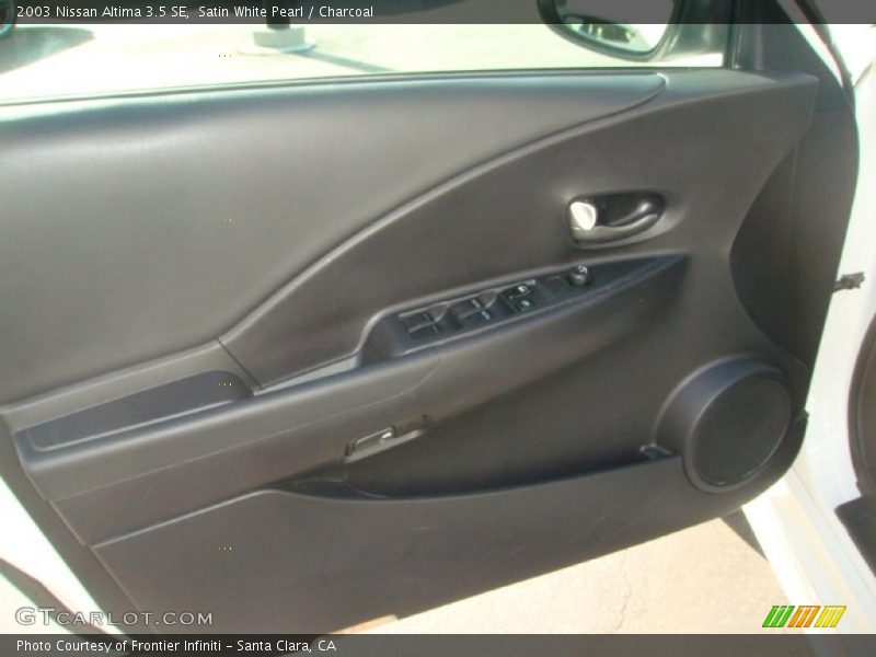 Satin White Pearl / Charcoal 2003 Nissan Altima 3.5 SE