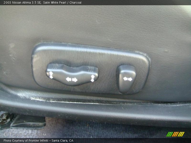 Satin White Pearl / Charcoal 2003 Nissan Altima 3.5 SE