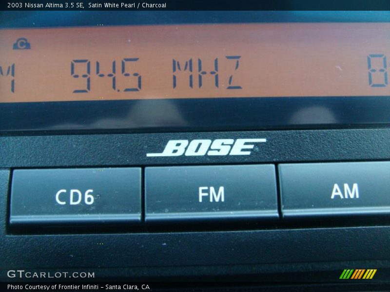 Satin White Pearl / Charcoal 2003 Nissan Altima 3.5 SE