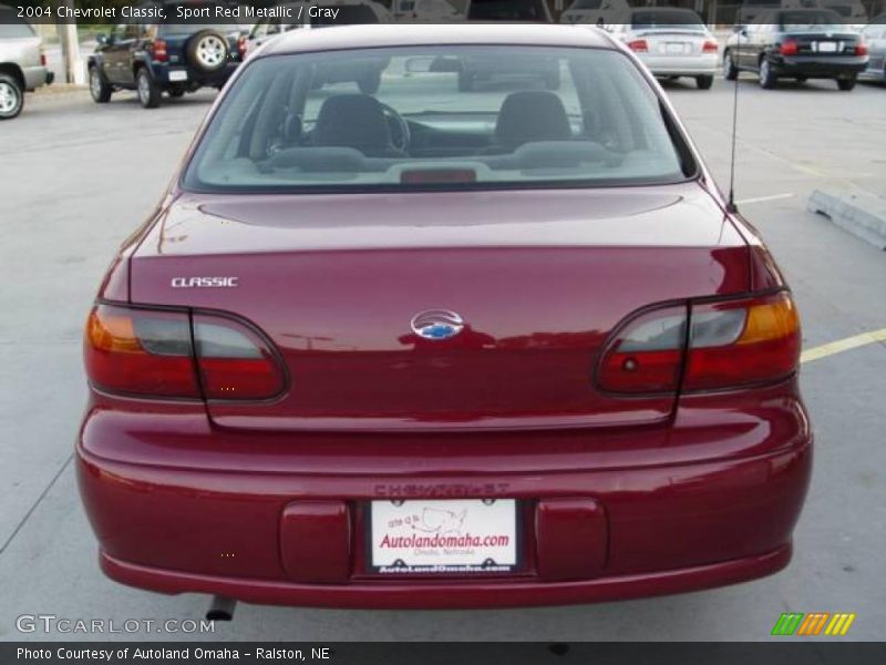 Sport Red Metallic / Gray 2004 Chevrolet Classic