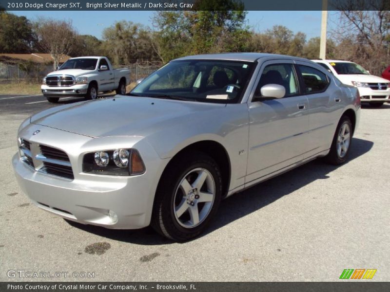 Bright Silver Metallic / Dark Slate Gray 2010 Dodge Charger SXT