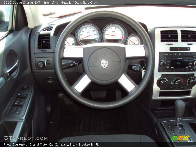 Bright Silver Metallic / Dark Slate Gray 2010 Dodge Charger SXT