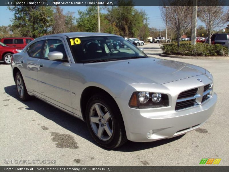 Bright Silver Metallic / Dark Slate Gray 2010 Dodge Charger SXT