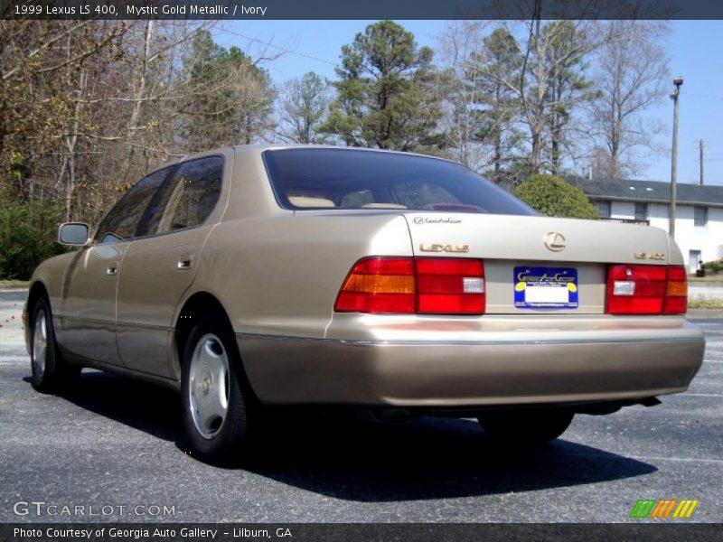 Mystic Gold Metallic / Ivory 1999 Lexus LS 400