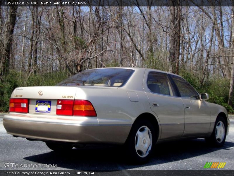 Mystic Gold Metallic / Ivory 1999 Lexus LS 400