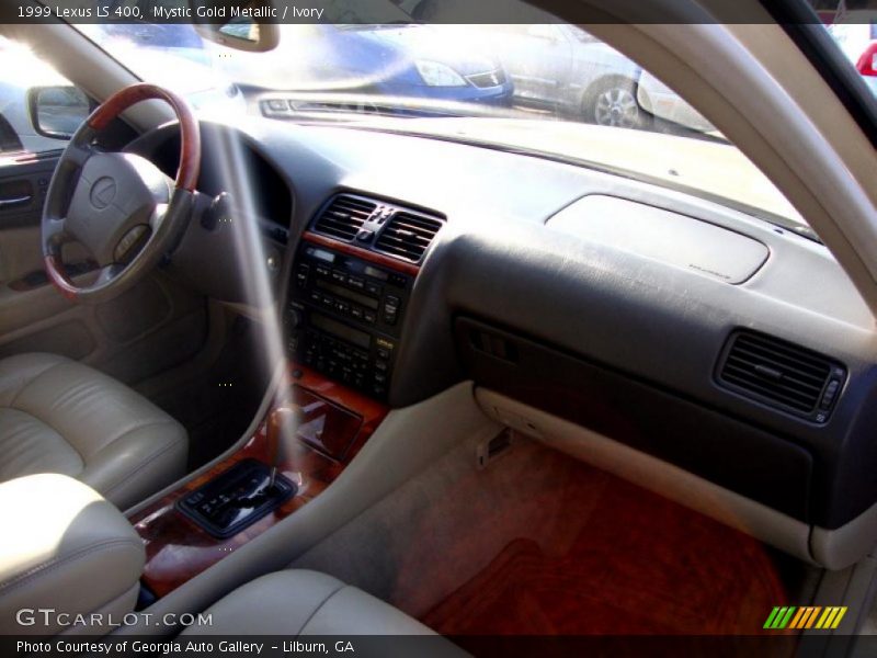 Mystic Gold Metallic / Ivory 1999 Lexus LS 400