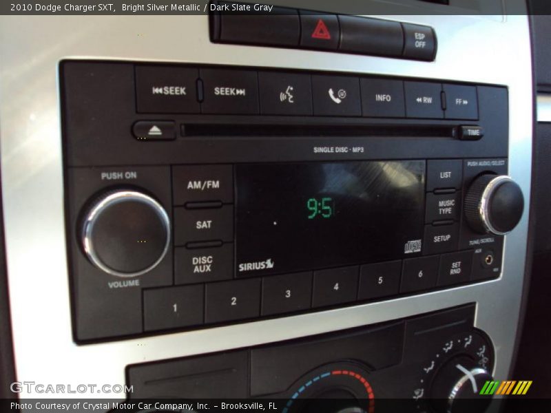 Bright Silver Metallic / Dark Slate Gray 2010 Dodge Charger SXT