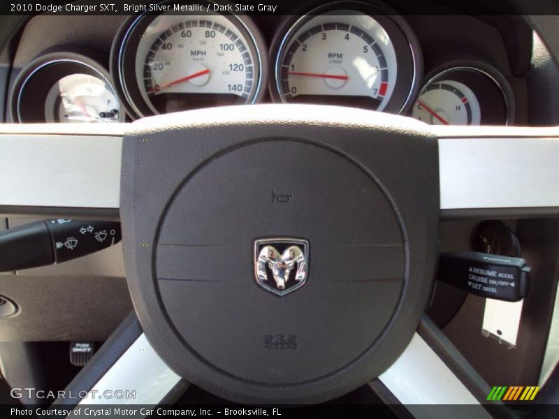 Bright Silver Metallic / Dark Slate Gray 2010 Dodge Charger SXT