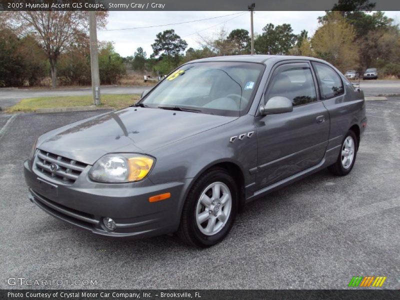 Stormy Gray / Gray 2005 Hyundai Accent GLS Coupe