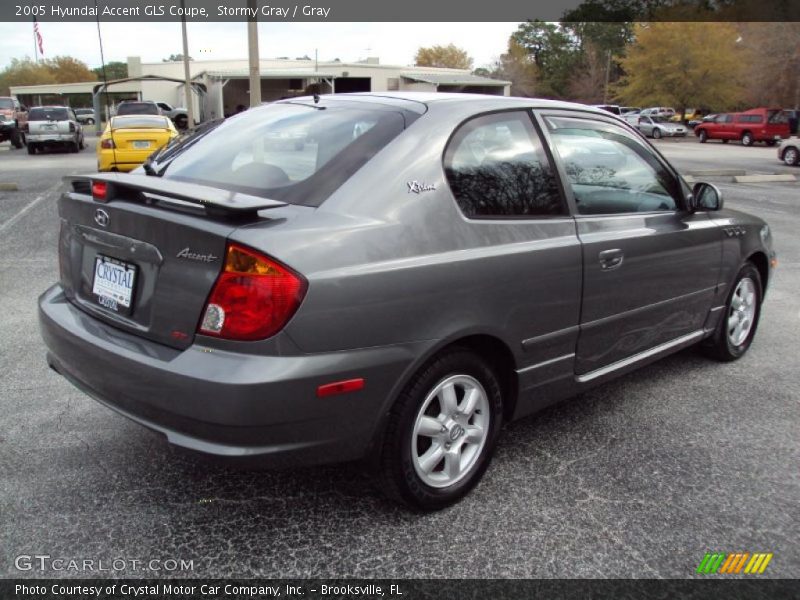 Stormy Gray / Gray 2005 Hyundai Accent GLS Coupe