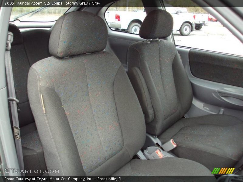 Stormy Gray / Gray 2005 Hyundai Accent GLS Coupe