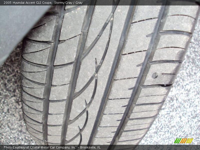 Stormy Gray / Gray 2005 Hyundai Accent GLS Coupe