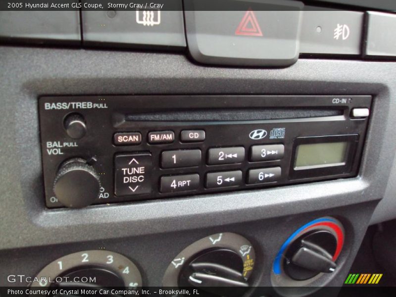 Stormy Gray / Gray 2005 Hyundai Accent GLS Coupe