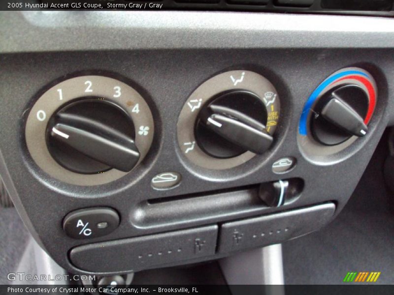 Stormy Gray / Gray 2005 Hyundai Accent GLS Coupe