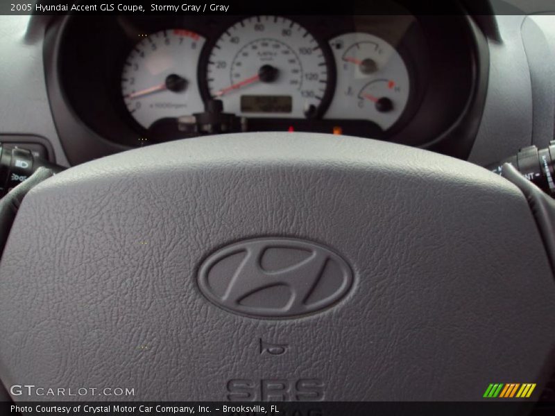 Stormy Gray / Gray 2005 Hyundai Accent GLS Coupe