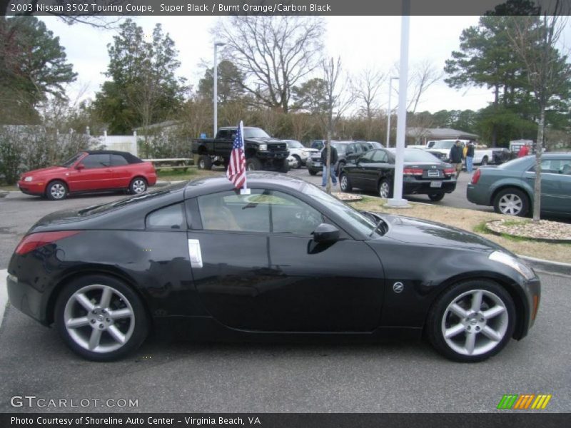 Super Black / Burnt Orange/Carbon Black 2003 Nissan 350Z Touring Coupe