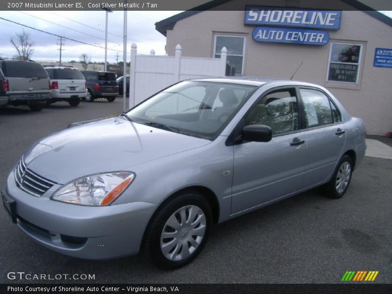 Cool Silver Metallic / Tan 2007 Mitsubishi Lancer ES