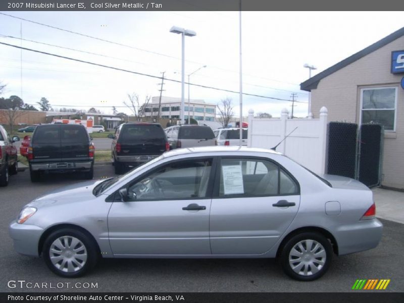 Cool Silver Metallic / Tan 2007 Mitsubishi Lancer ES