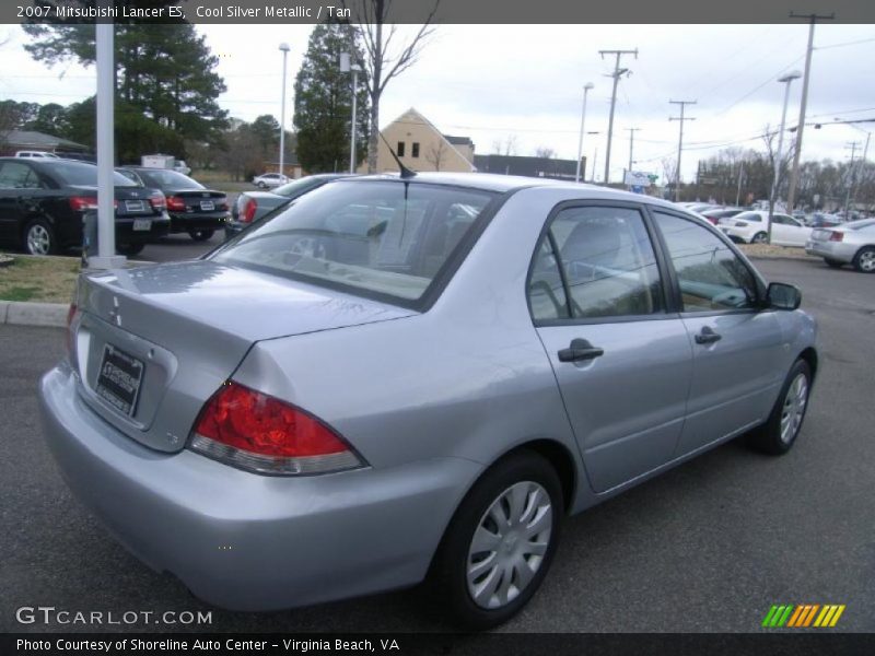 Cool Silver Metallic / Tan 2007 Mitsubishi Lancer ES
