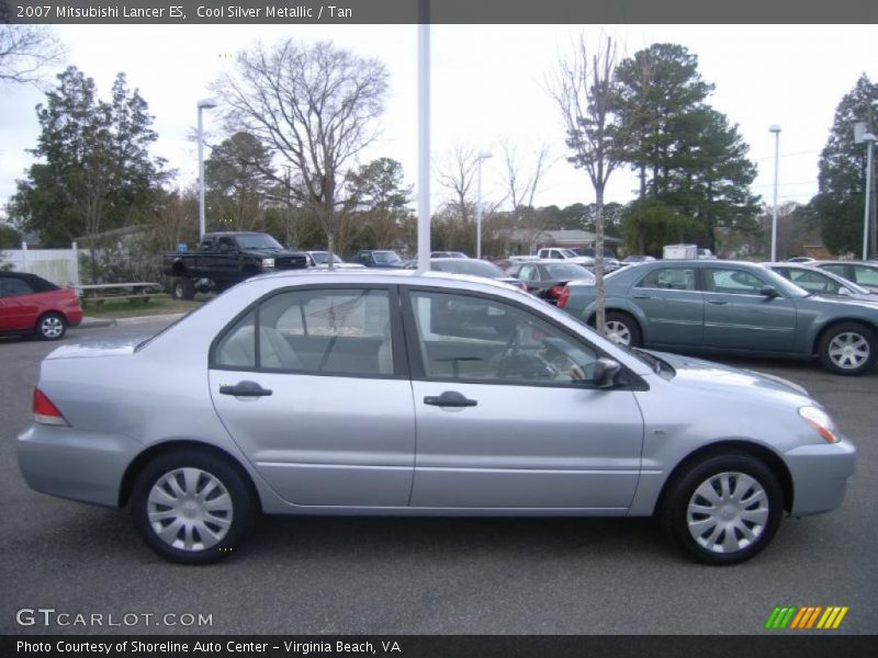 Cool Silver Metallic / Tan 2007 Mitsubishi Lancer ES