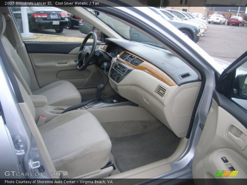 Cool Silver Metallic / Tan 2007 Mitsubishi Lancer ES