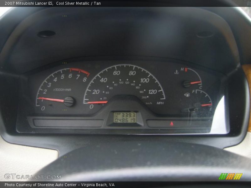 Cool Silver Metallic / Tan 2007 Mitsubishi Lancer ES
