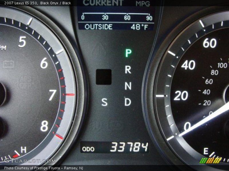 Black Onyx / Black 2007 Lexus ES 350