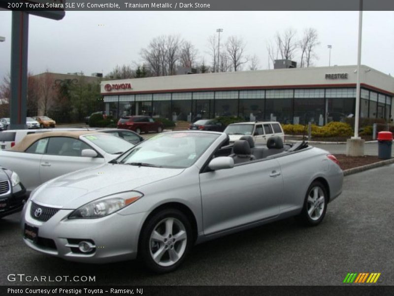 Titanium Metallic / Dark Stone 2007 Toyota Solara SLE V6 Convertible
