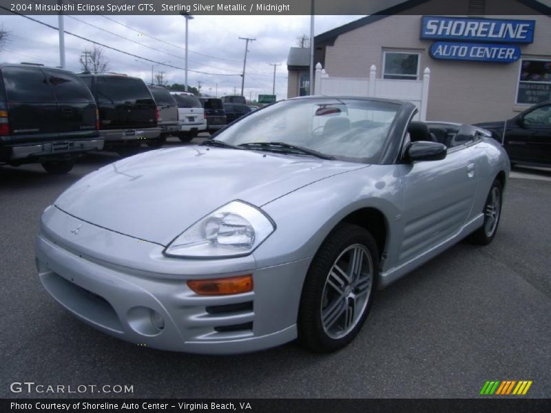 Sterling Silver Metallic / Midnight 2004 Mitsubishi Eclipse Spyder GTS