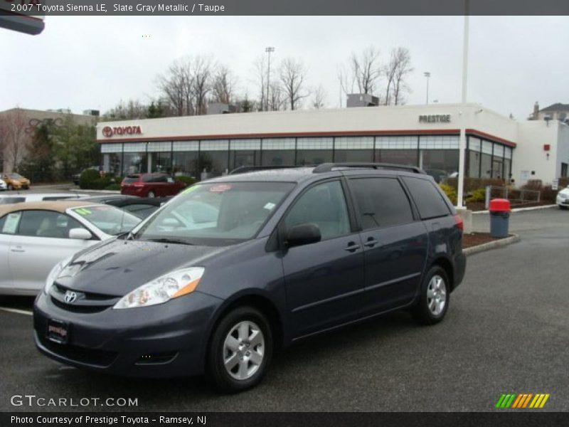 Slate Gray Metallic / Taupe 2007 Toyota Sienna LE