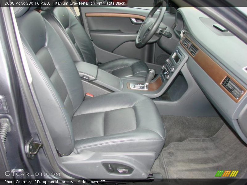 Titanium Gray Metallic / Anthracite Black 2008 Volvo S80 T6 AWD