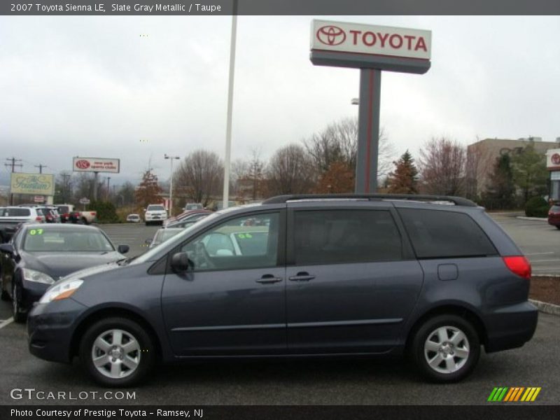 Slate Gray Metallic / Taupe 2007 Toyota Sienna LE