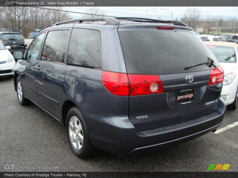 Slate Gray Metallic / Taupe 2007 Toyota Sienna LE