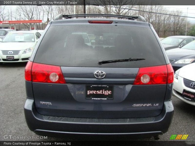 Slate Gray Metallic / Taupe 2007 Toyota Sienna LE
