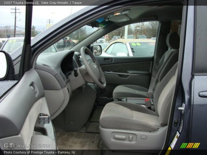 Slate Gray Metallic / Taupe 2007 Toyota Sienna LE