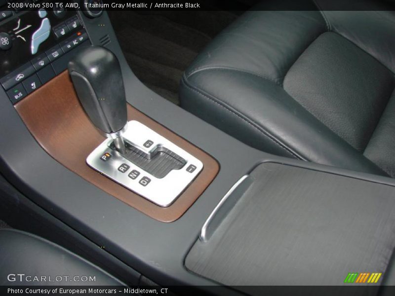 Titanium Gray Metallic / Anthracite Black 2008 Volvo S80 T6 AWD