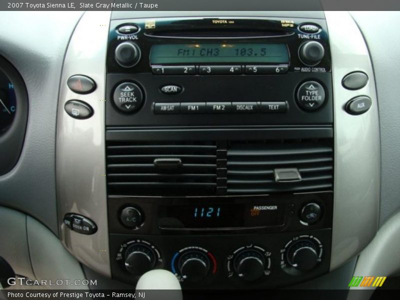 Slate Gray Metallic / Taupe 2007 Toyota Sienna LE