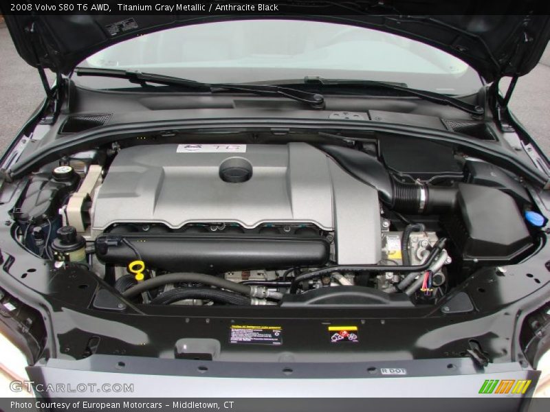 Titanium Gray Metallic / Anthracite Black 2008 Volvo S80 T6 AWD