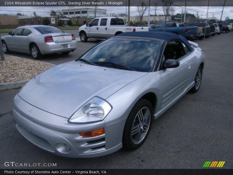 Sterling Silver Metallic / Midnight 2004 Mitsubishi Eclipse Spyder GTS