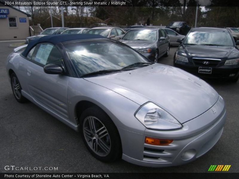 Sterling Silver Metallic / Midnight 2004 Mitsubishi Eclipse Spyder GTS
