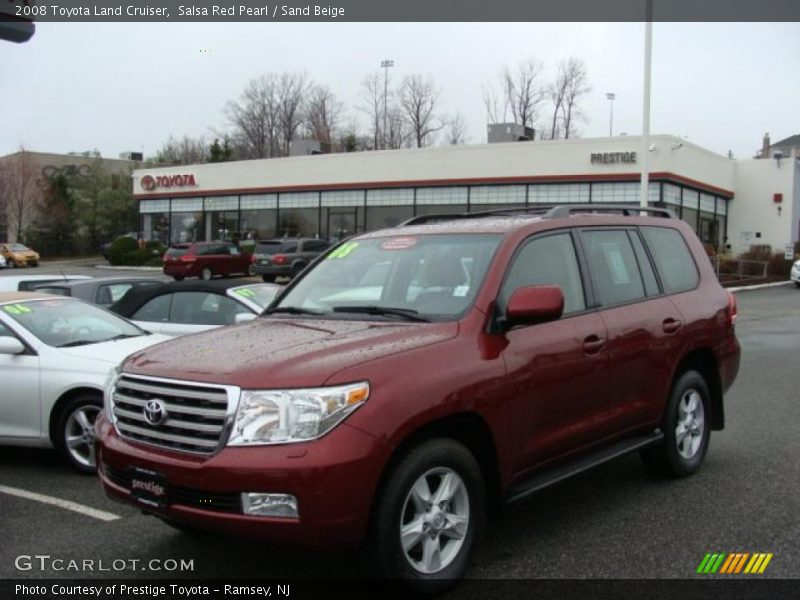 Salsa Red Pearl / Sand Beige 2008 Toyota Land Cruiser