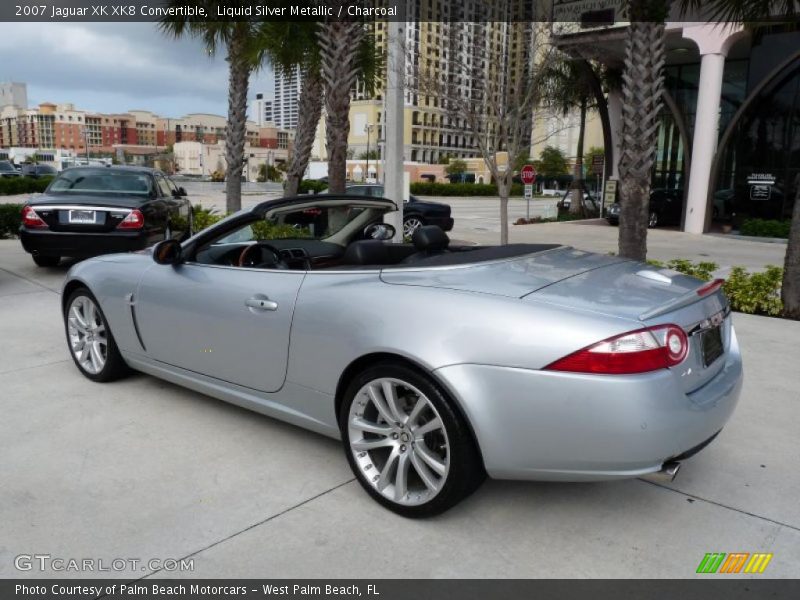 Liquid Silver Metallic / Charcoal 2007 Jaguar XK XK8 Convertible