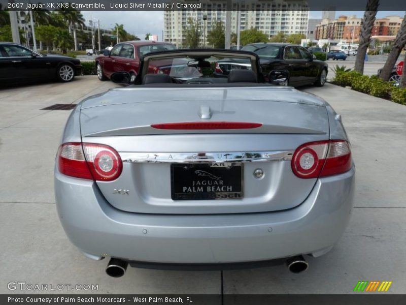 Liquid Silver Metallic / Charcoal 2007 Jaguar XK XK8 Convertible