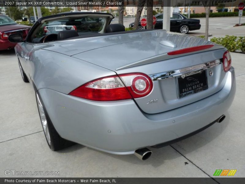Liquid Silver Metallic / Charcoal 2007 Jaguar XK XK8 Convertible