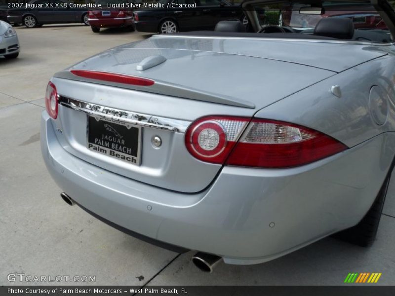 Liquid Silver Metallic / Charcoal 2007 Jaguar XK XK8 Convertible