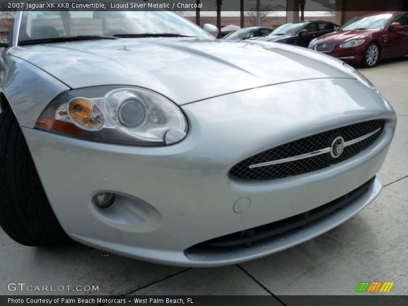 Liquid Silver Metallic / Charcoal 2007 Jaguar XK XK8 Convertible