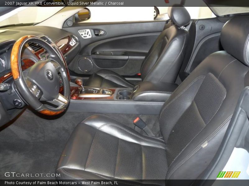 Liquid Silver Metallic / Charcoal 2007 Jaguar XK XK8 Convertible