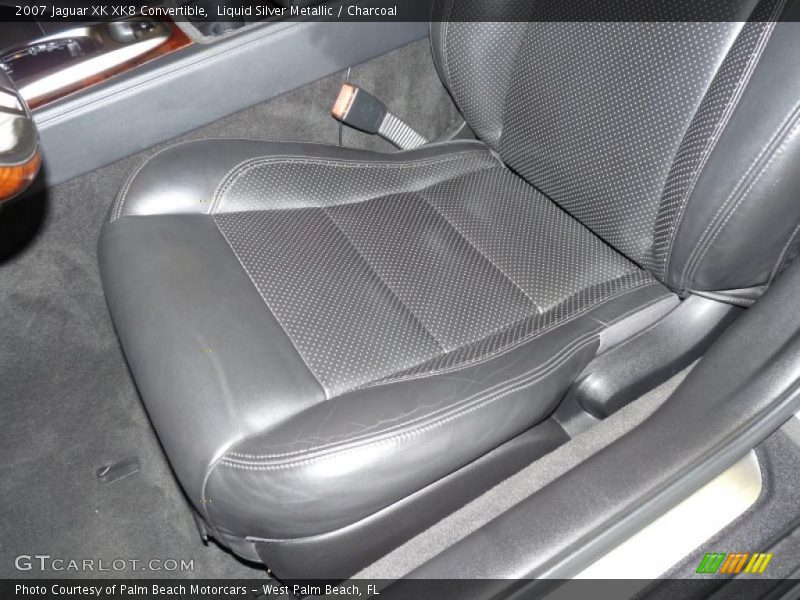 Liquid Silver Metallic / Charcoal 2007 Jaguar XK XK8 Convertible