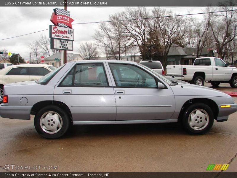 Light Adriatic Metallic / Blue 1996 Chevrolet Corsica Sedan