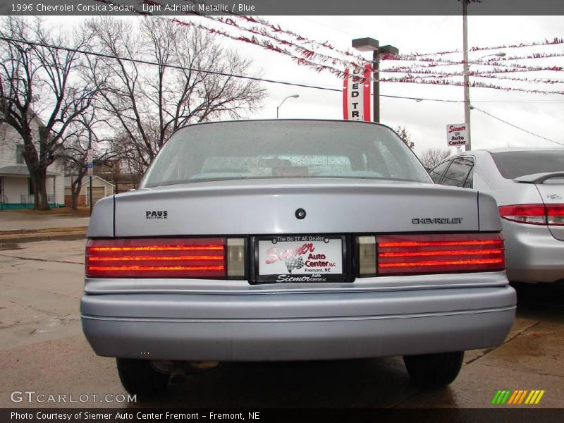 Light Adriatic Metallic / Blue 1996 Chevrolet Corsica Sedan